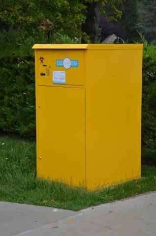 Borne recyclage déchet médicaux