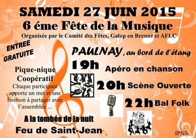 6ème fête de la Musique à Paulnay