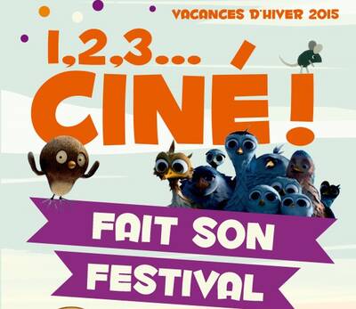 affiche de 1 2 3 ciné au blanc
