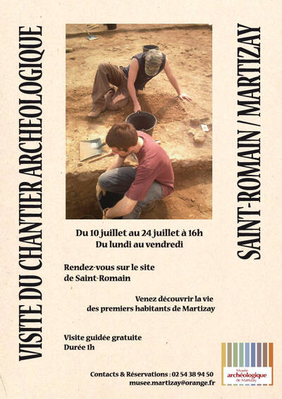 Visites guidées du chantier de fouille archéologique de Saint-Romain à Martizay
