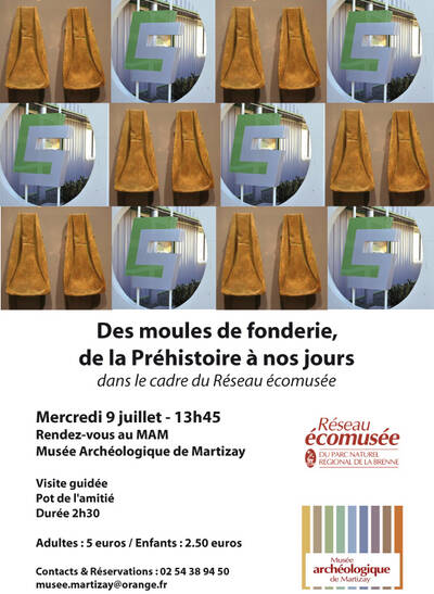 moule de fonderie, musée archéologique de martizay