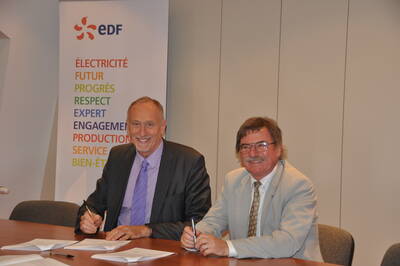 Le RSP de Saint Michel en Brenne signe avec EDF