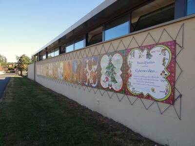 fresque du multi-accueil de Paulnay