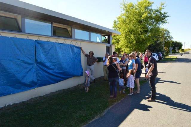 Inauguration de la frise du multi-accueil