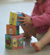activité peinture
activité cubes
activité lecture 
jouet